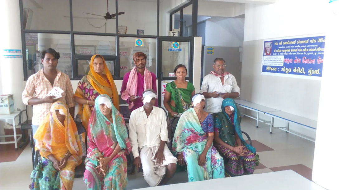 Patients at B.D. Patel Trust Diagnostic Camp